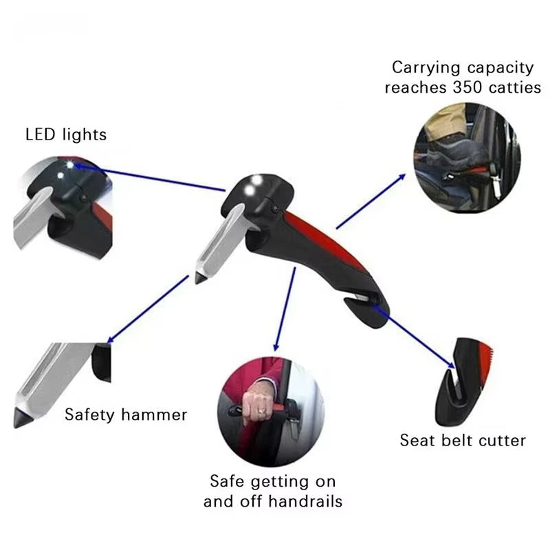 New Stylish 4 in 1 Vehicle Support Handles Car Assist Support Handle Multi-Function Safety Door Aider Handles Bar